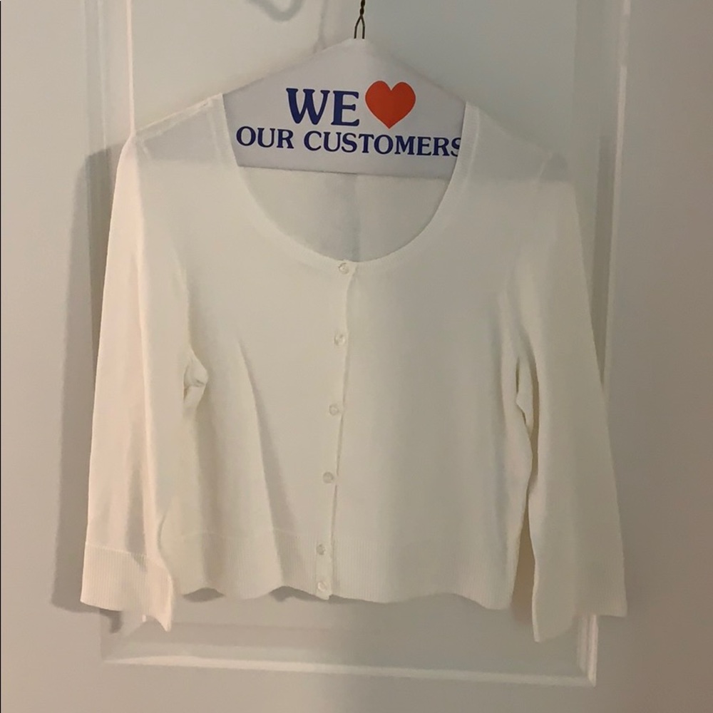 Lilly Pulitzer White cropped Cardigan